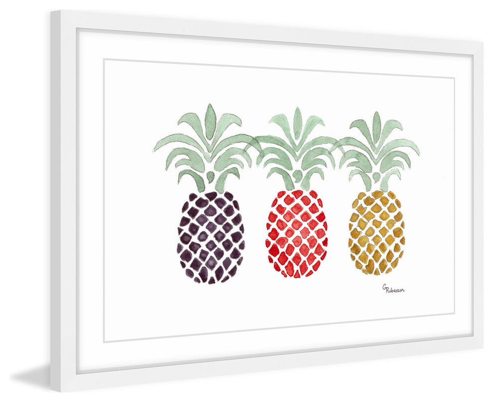 "Tropical Modern" Framed Painting Print, 36"x24"