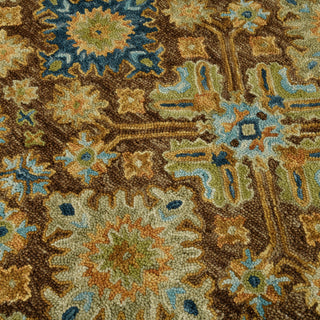 Jackson Traditional Brown Hand-Hooked Area Rug 3'6" x 5'6"