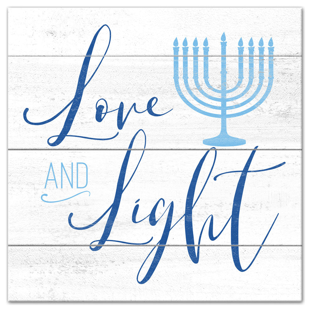 Love and Light Canvas Wall Art, 16"x16"