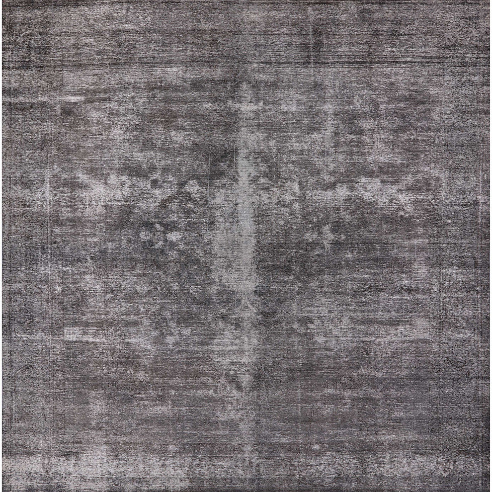 Ahgly Company Indoor Square Mid-Century Modern Area Rugs, 7' Square