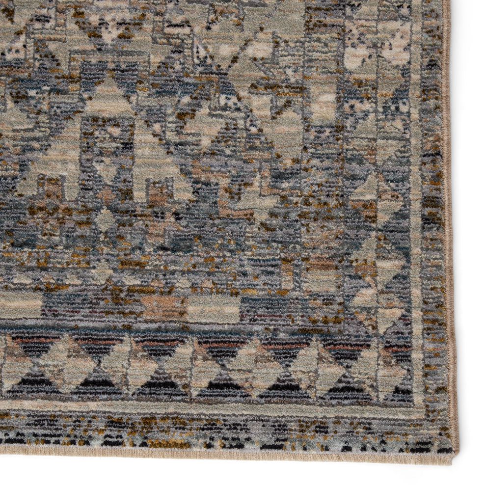 Jaipur Living Cashel Tribal Gray/Blue Area Rug, 12'x15'6"