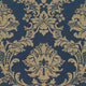 Silk Impressions 2, Contemporary Floral Blue, Beigewallpaper Roll
