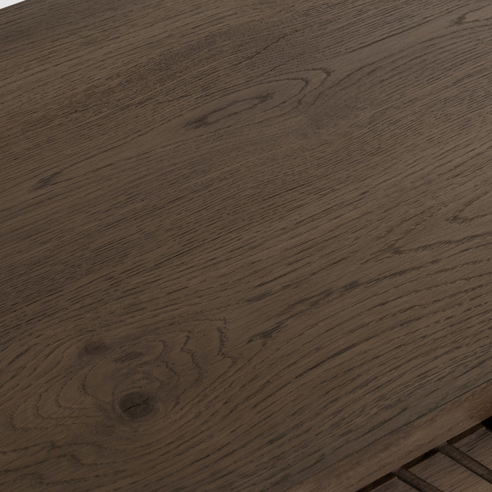 Santa Clara 6-Drawer Wood Dresser, Toasted Brown