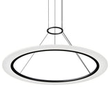 Sonneman 2073 Arctic Rings 38"W LED Suspension Pendant - Satin Black