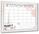 R2H Methods 'Bonjour' Dry Erase Monthly Calendar on ArtPlexi, 16"x20"