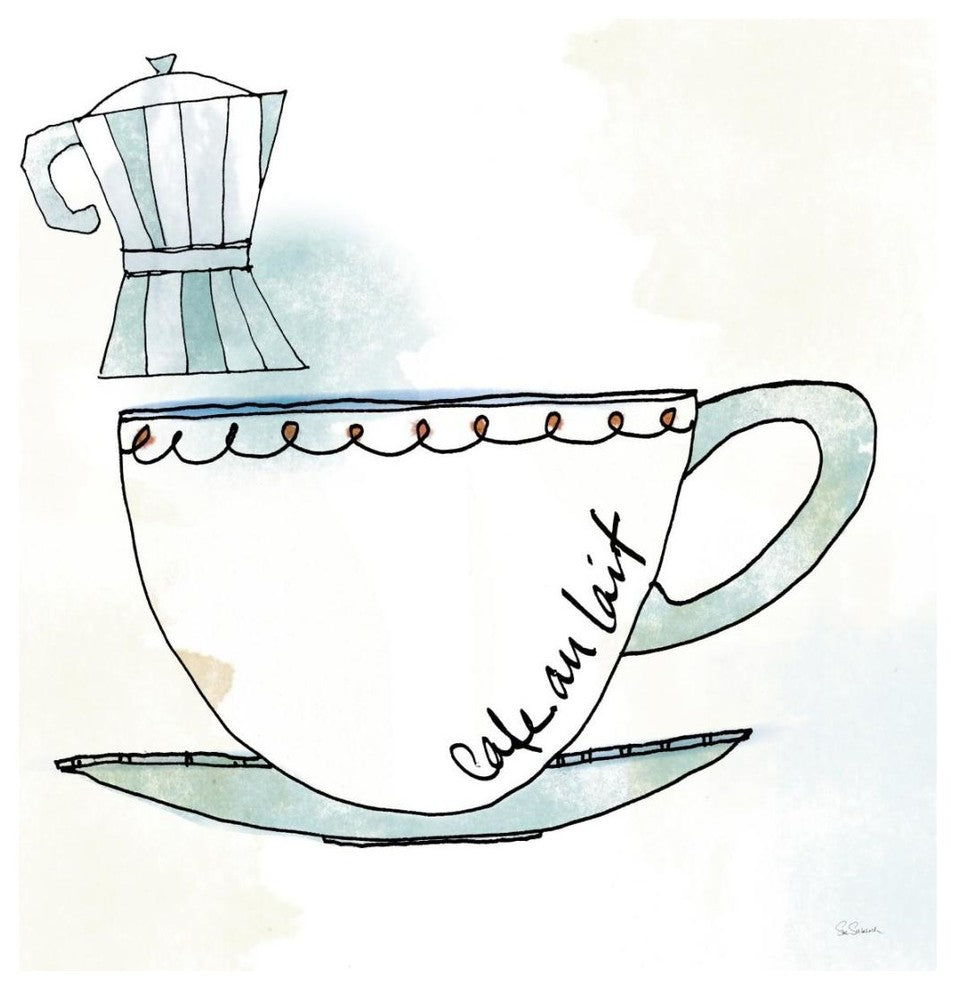 "Good Brew VII" Digital Paper Print by Sue Schlabach, 20"x20"