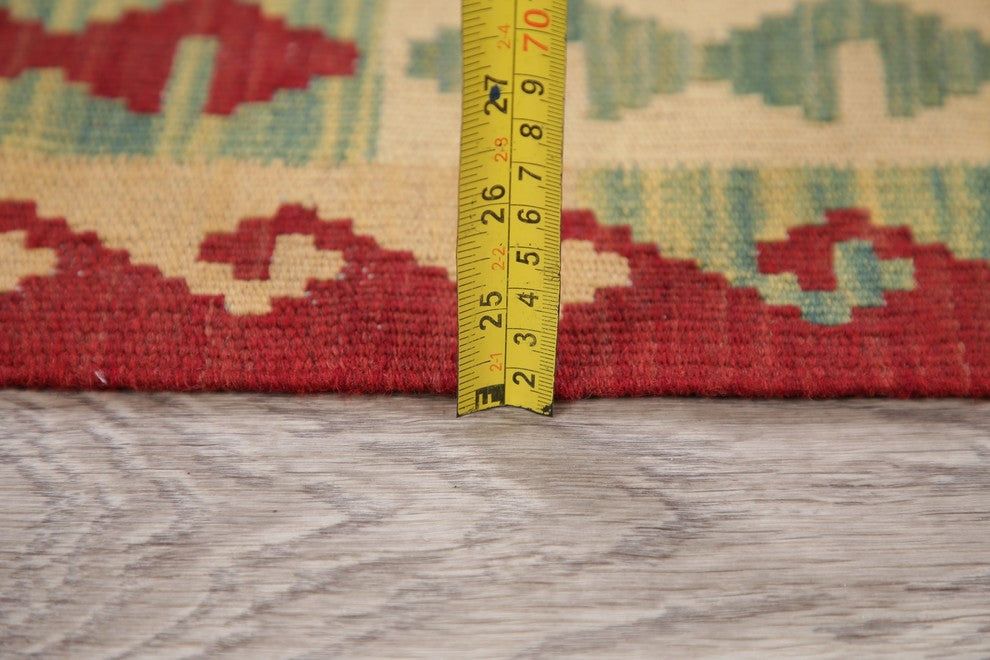Kilim Turkish Flat-Woven Oriental Pure Wool Traditional Area Rug, 5'1"X3'7"