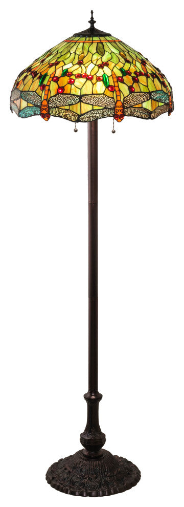 62 High Tiffany Hanginghead Dragonfly Floor Lamp
