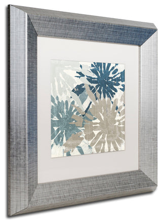 Color Bakery 'Beach Curry IV' Matted Framed Art, Silver Frame, White Mat, 11x11