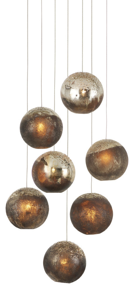 Pathos Round 7-Light Multi-Drop Pendant