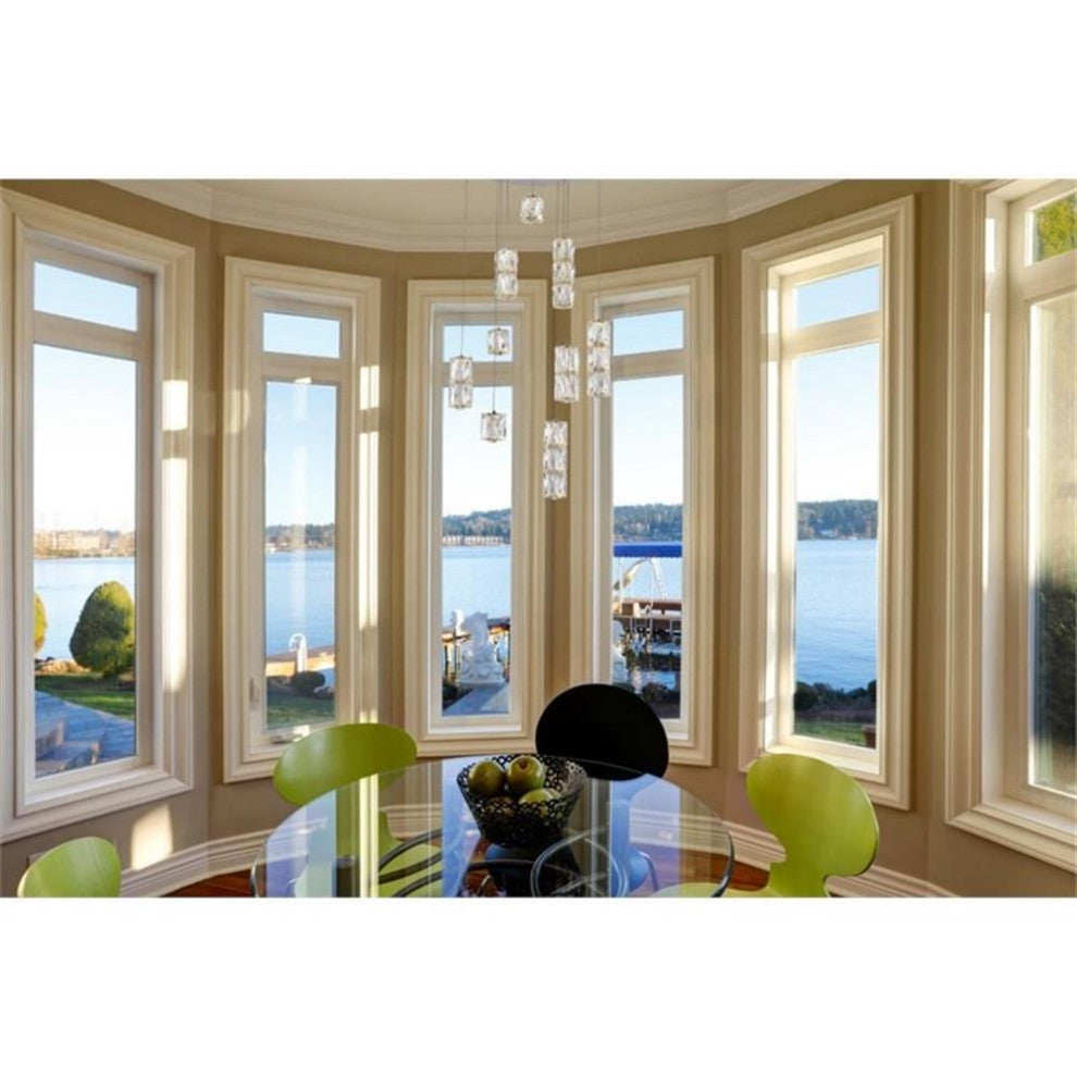 Elegant Lighting Polaris 9 Light Elegant Cut Crystal LED Pendant in Chrome