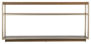 Hammon Wood/Metal Square Console Table