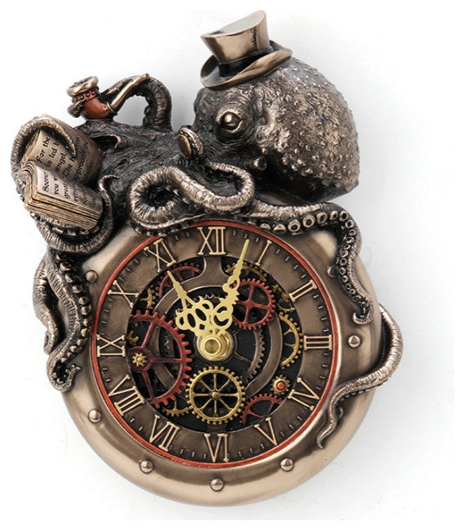 Octopus Wall Clock - Steampunk Nostradamus Prophet