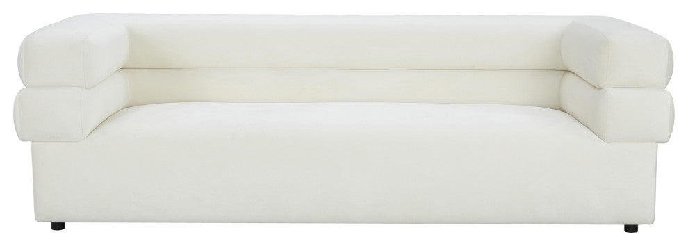 Elsa Cream Velvet Sofa