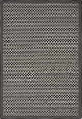Unique Loom Gray Checkered Outdoor 4'x6' Area Rug