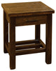 Rustic Barn Wood Style Timber Peg 1-Drawer End Table, Early American