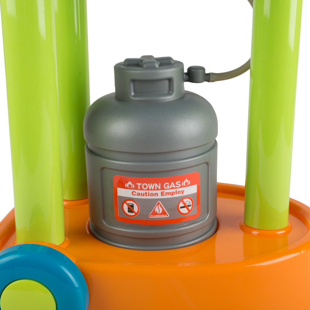 BBQ Grill Toy Set, Kids Playset with Realistic Sounds and Lights by Hey! Play!