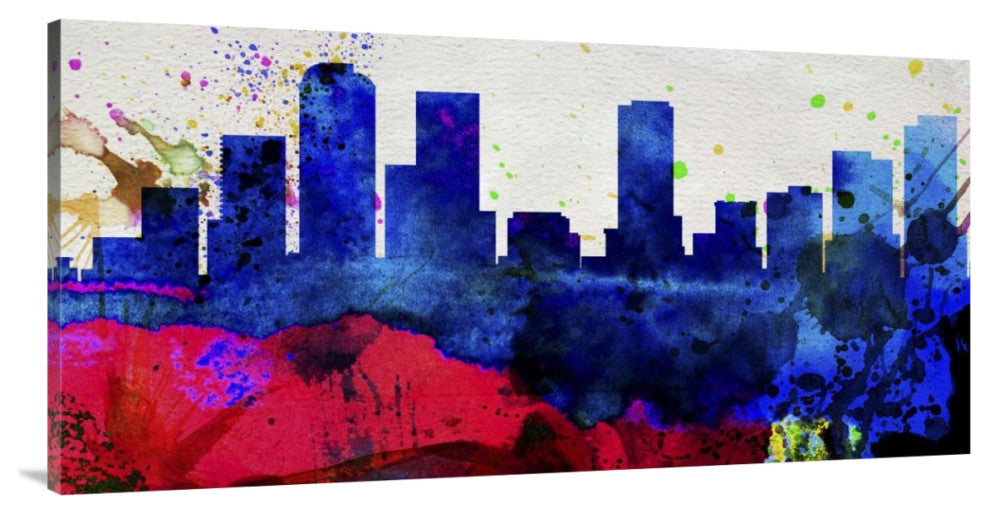 "Denver City Skyline" Fine Art Print