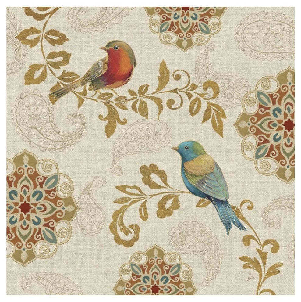 "Bird Rainbow IIIA" Digital Paper Print by Daphne Brissonnet, 20"x20"