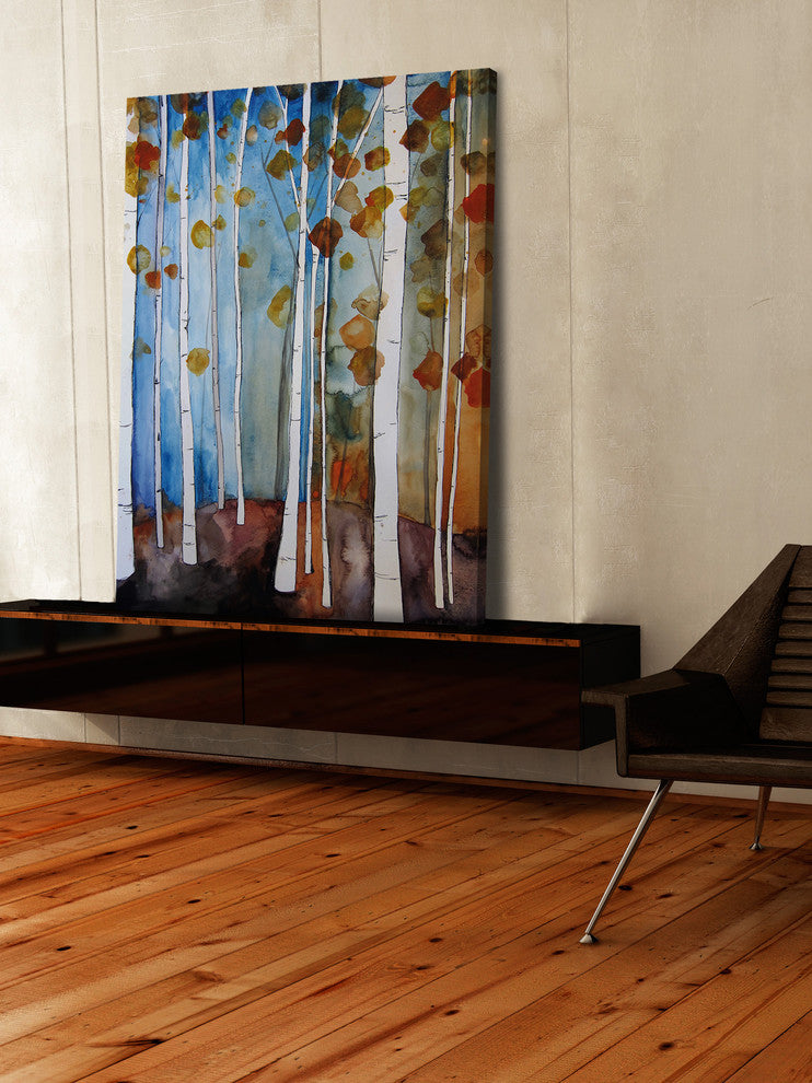 Marmont Hill, "Autumn Leaves" by Christine Lindstrom on Wrapped Canvas, 12x18
