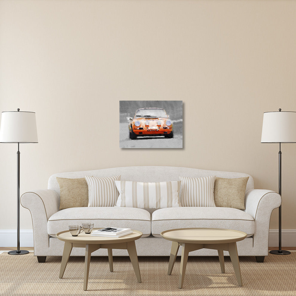 "Porsche 911 Race Track Watercolor" Fine Art Print