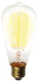 3-Piece Dimmable Squirrel Cage 60 Watt Edison Bulb, E26 Base