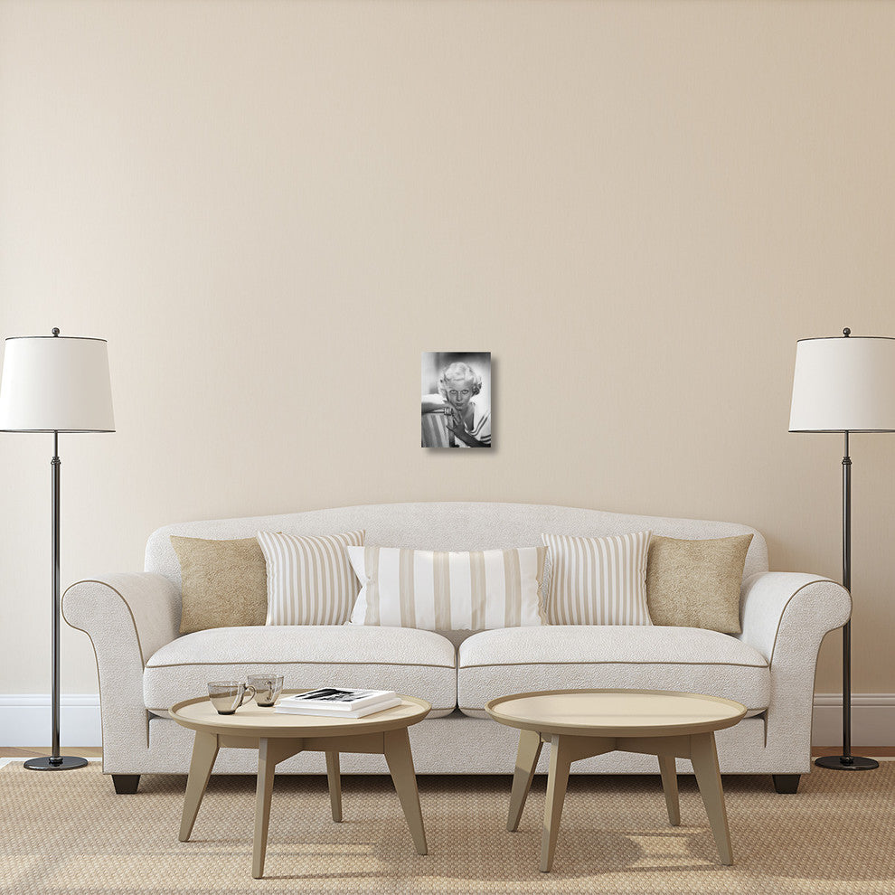 "Jean Harlow" Stretched Canvas Giclee by Hollywood Photo Archive, 12"x16"