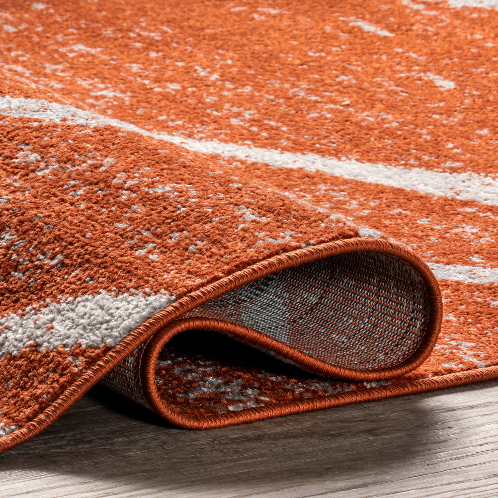 Nuloom Thigpen Contemporary Area Rug, Dark Orange 4'x6'