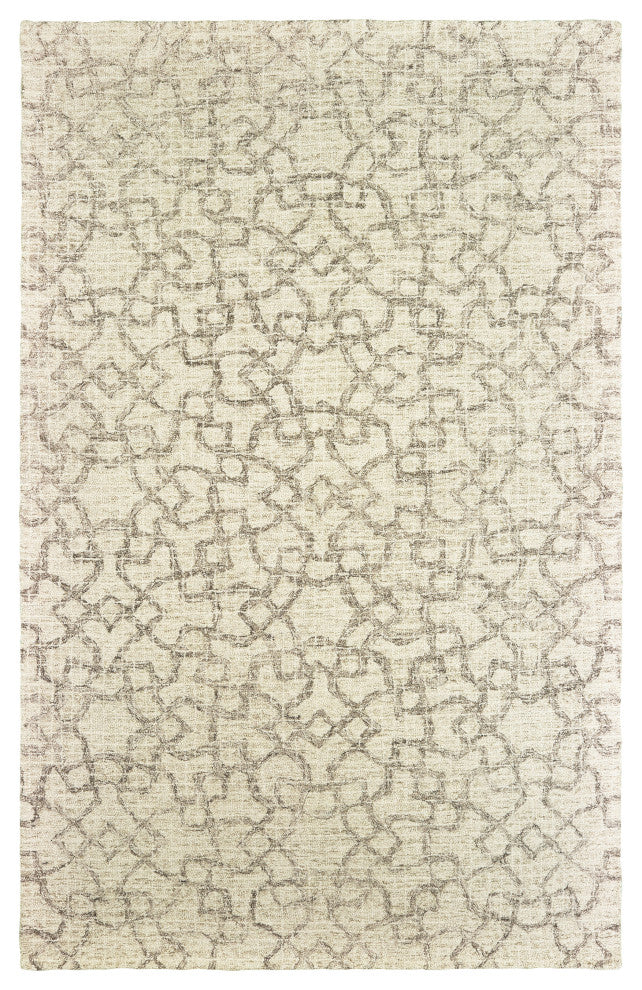 Oriental Weavers Tallavera Tan/ Ivory Geometric Indoor Area Rug 3'6"X5'6"