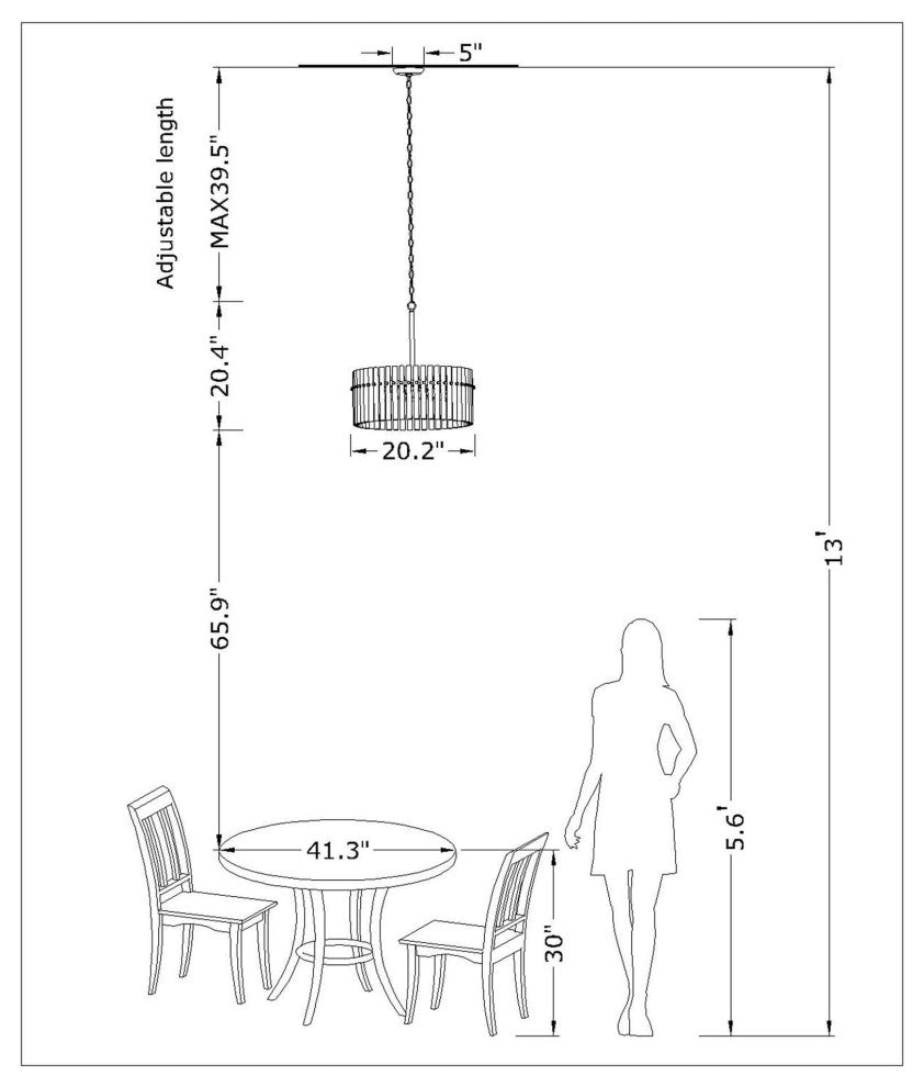Eva Brushed Champagne Silver 5-light Chandelier
