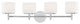 Trinity 4-Light Bath and Vanity, Polished Chrome