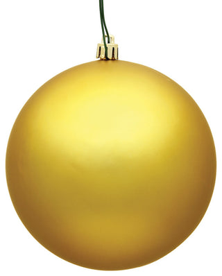 Vickerman N590837Dmv 3" Honey Gold Matte Ball Ornament, 12 Per Bag