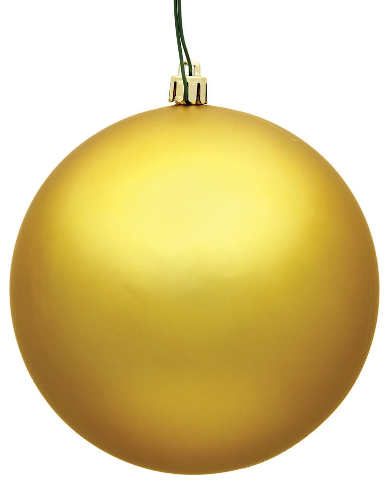 Vickerman N590837Dmv 3" Honey Gold Matte Ball Ornament, 12 Per Bag