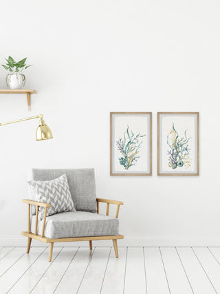 Underwater Garden Diptych, 2-Piece Set, 24x36 Panels