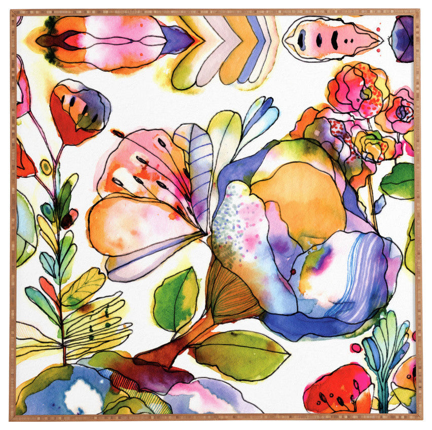 Deny Designs CayenaBlanca Blossom Pastel Framed Wall Art