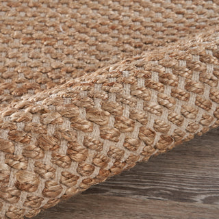 Organic Jute Rug With Off-White Bordering, 7'9"x9'9"