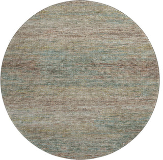 Premium Machine Washable Mayfield AMF32 Multi 8' x 8' Round Rug