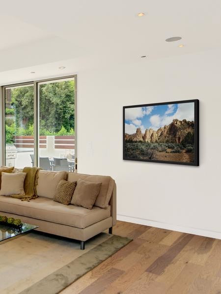 "Mountains Magesty" Framed Painting Print, 24"x16"