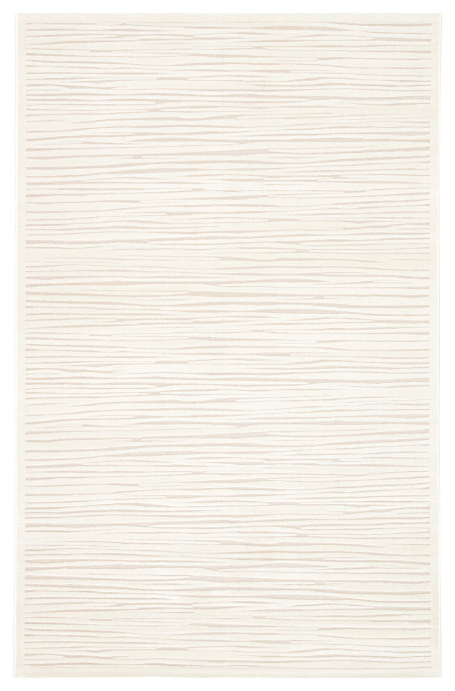 Jaipur Living Linea Abstract White Area Rug, 7'6"x9'6"