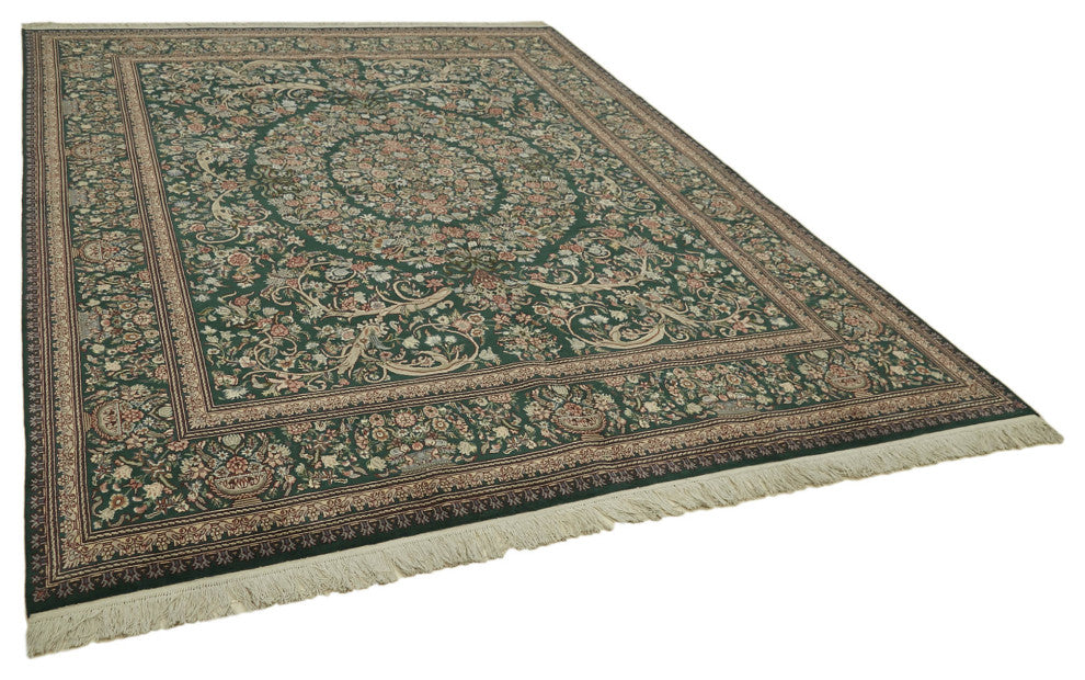 Rug N Carpet - Handmade Oriental 8' 0'' x 10' 7'' Wool Oushak Area Rug