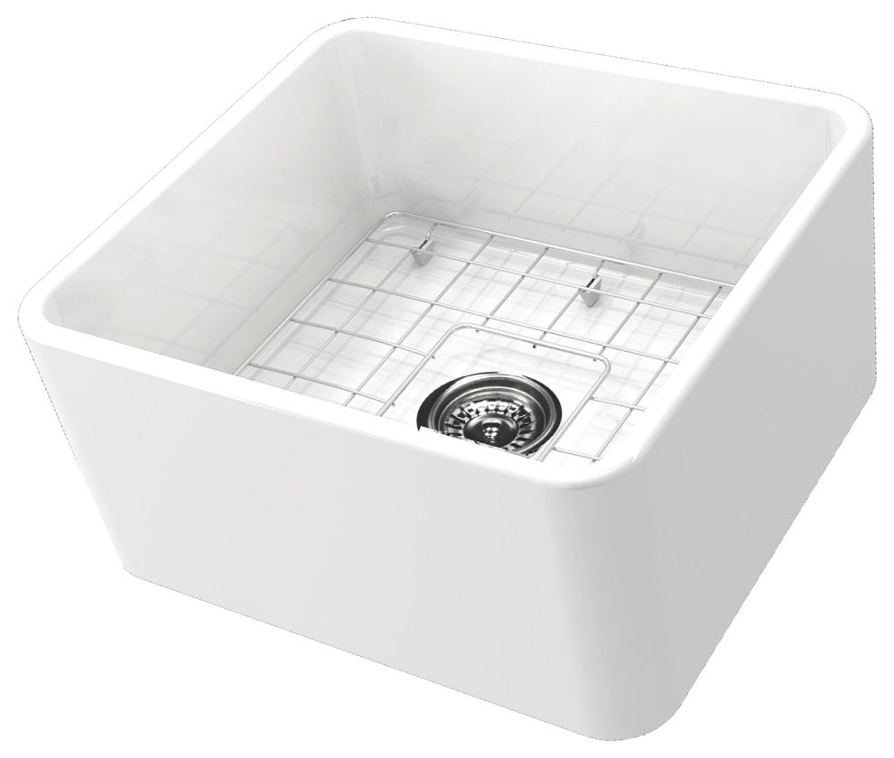 Nantucket Sinks 20" Fireclay Farmhouse Kitchen Sink