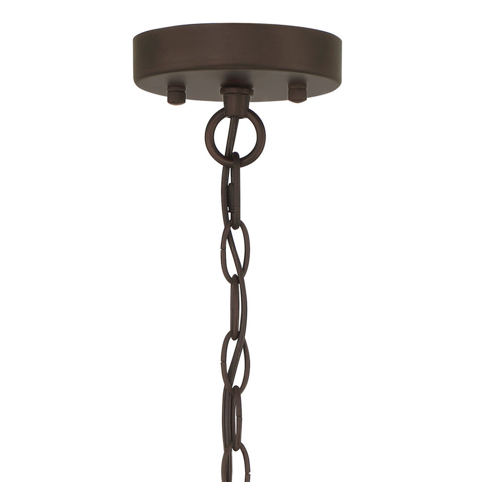 4-Light Unique/Statement Chandelier, Oil Rubbed Bronze