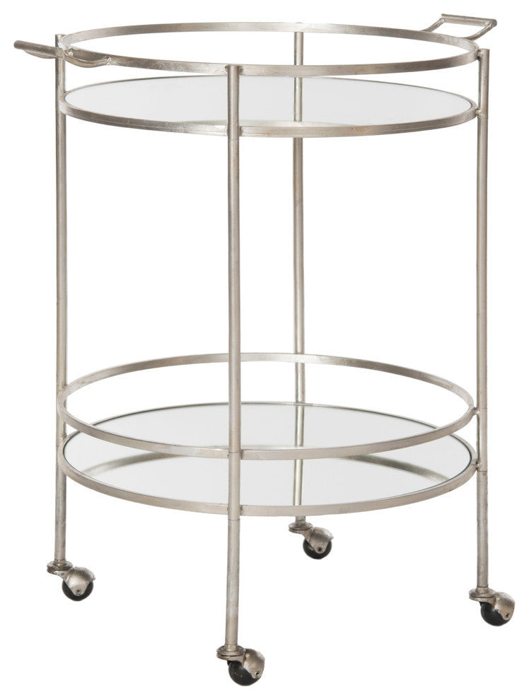 Safavieh Lavinia Bar Cart, Silver