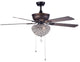 WAREHOUSE OF TIFFANY'S CFL-8176AB Swarna 52 in. 3-Light Indoor Bronze Finish