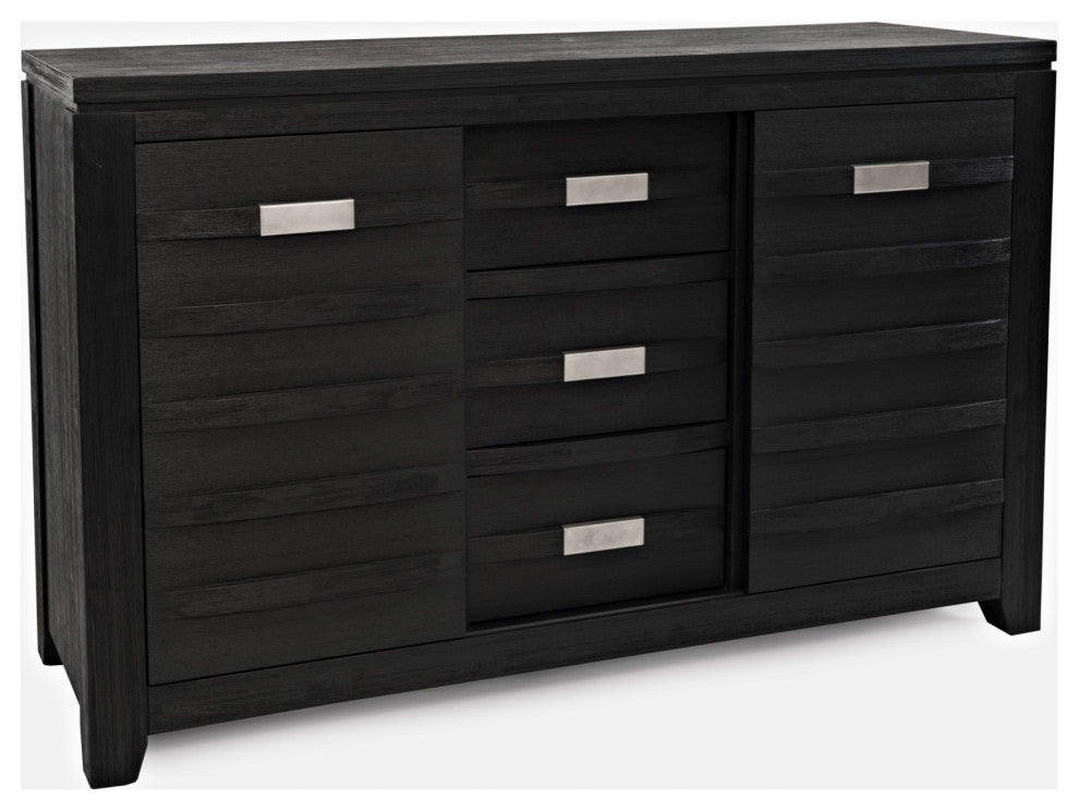 Jofran Altamonte Contemporary Sideboard Server, Dark Charcoal Grey (Set of 2)