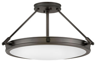 Hinkley Collier 4-Light Medium Semi-Flush Mount 3382BX, Black Oxide