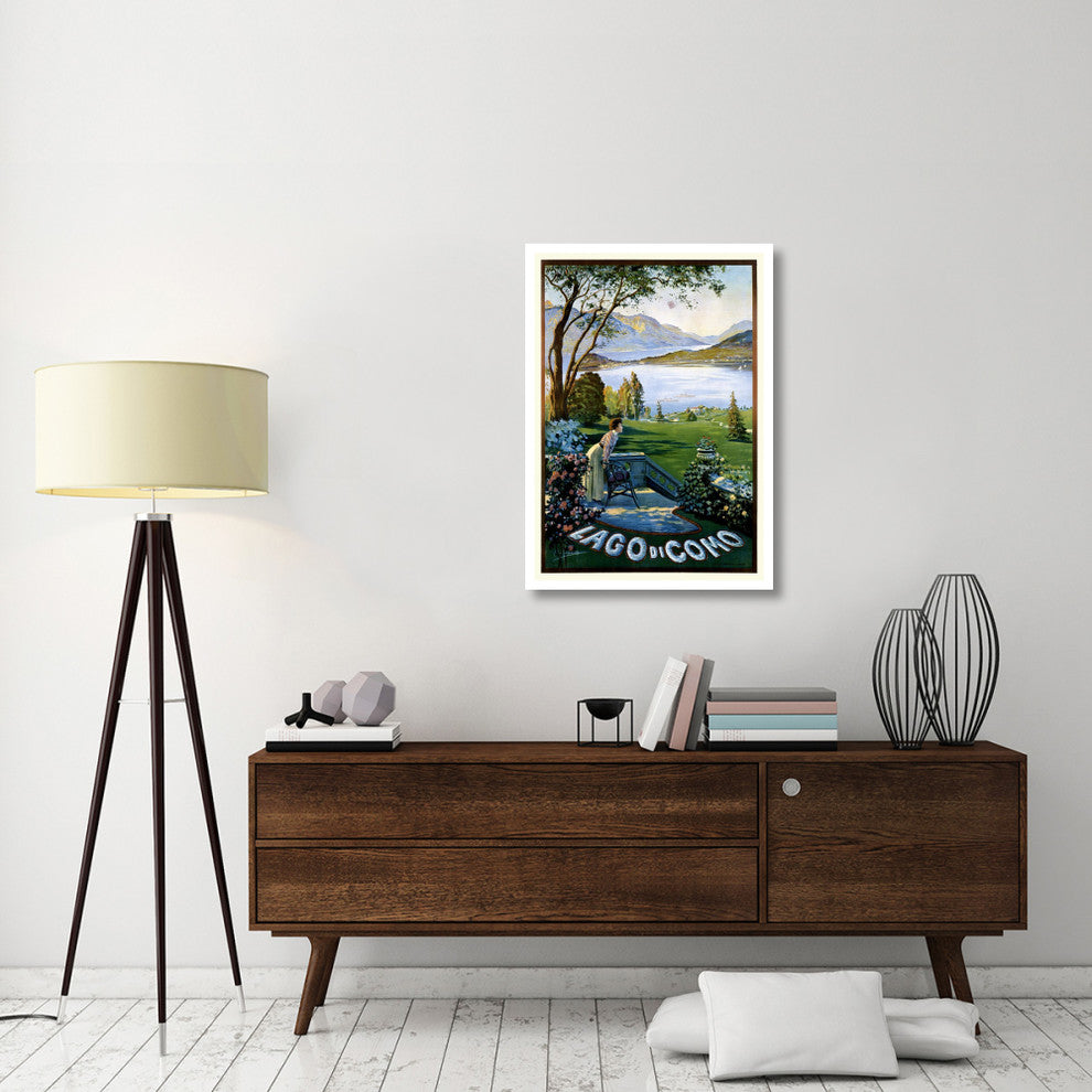 "Lago di Como" Digital Paper Print by Elio Ximenes, 27"x38"