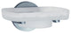 Loft Holder With Glass Soap Dish Brushed Chrome