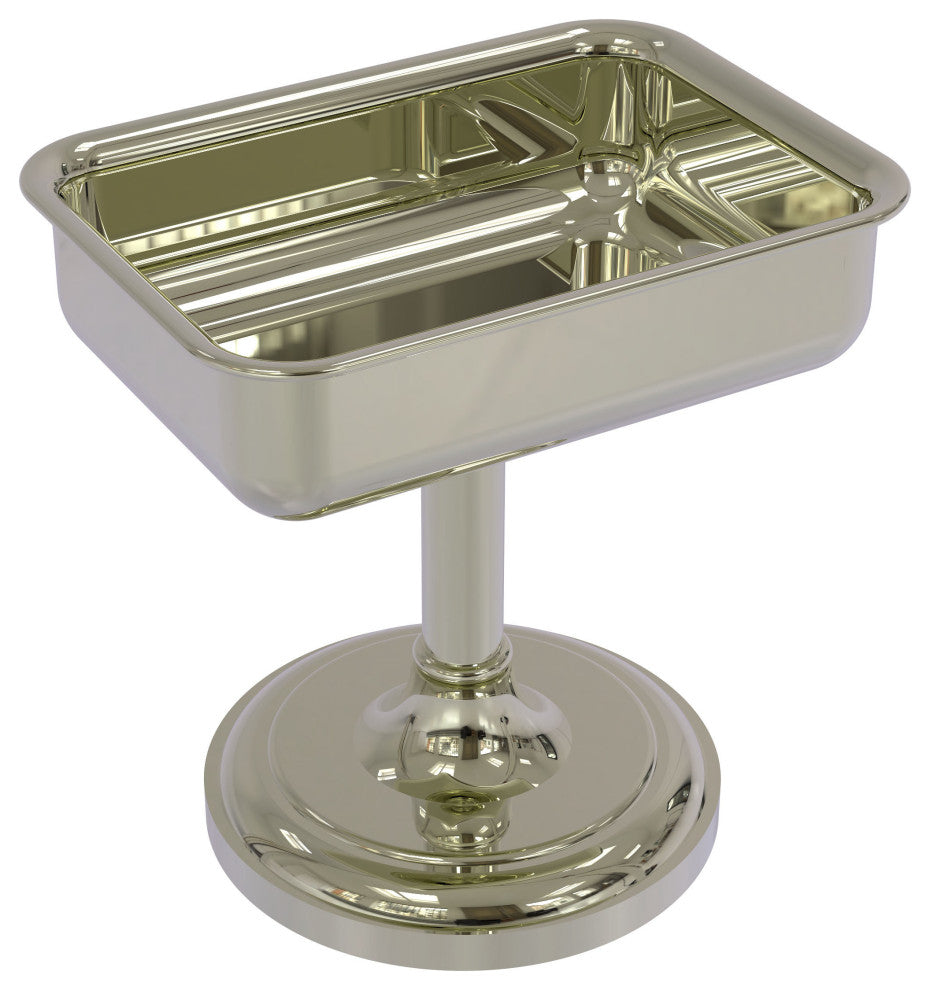 Vanity Top Soap Dish, Polished Nickel