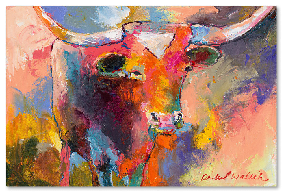 Richard Wallich 'Steer' Canvas Art, 32 x 22